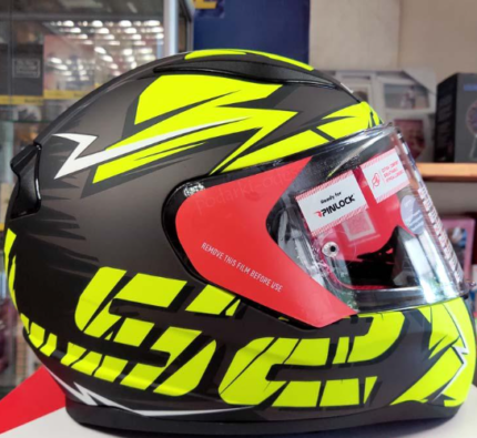 Capacete LS2 FF353 Rapid Cromo Preto/Amarelo Fosco