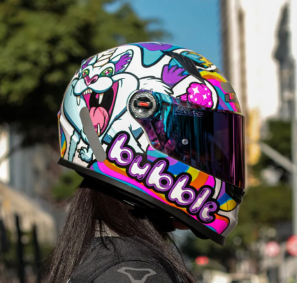 Capacete LS2 FF358 Bubble - Branco + VISEIRA BRINDE