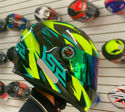 Capacete LS2 FF358 Draze - Preto/Amarelo Fluor + VISEIRA BRINDE
