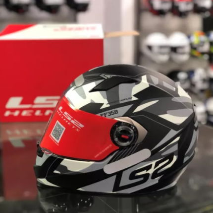 Ls2 Ff358 Tank Cam Matt Black Camuflado Preto Fosco